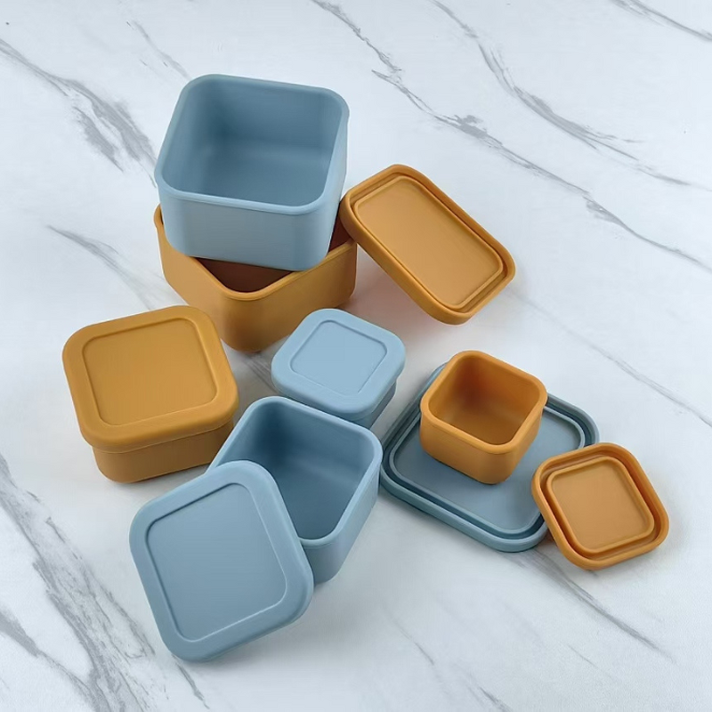 Silicone Lunch Box Manufacturer - Custom 3 in 1 Leak Proof Bento Box