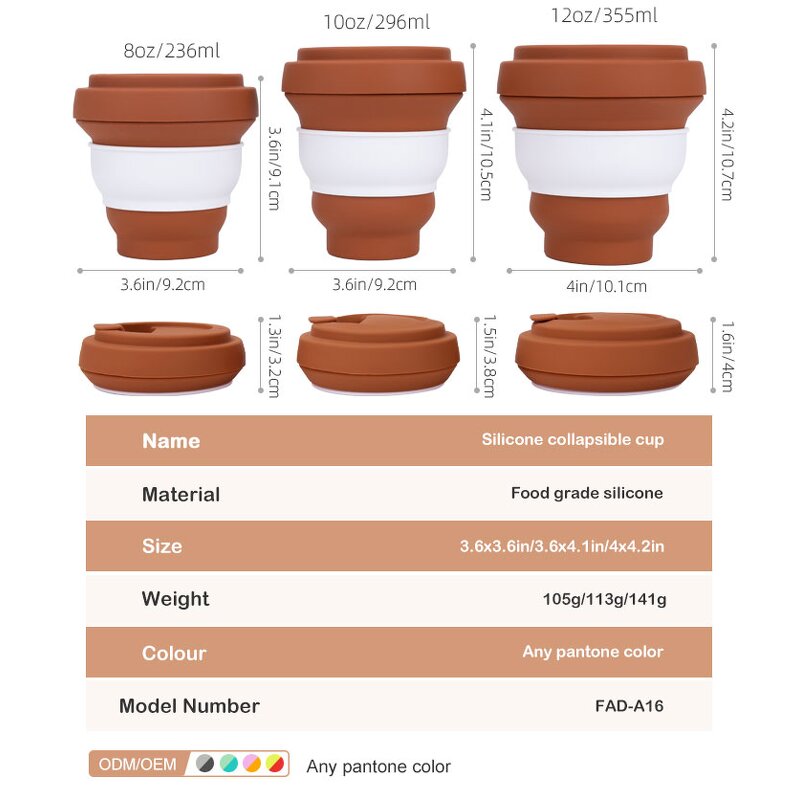 Collapsible Coffee Cup Manufacturer - Custom Heat Resistant Travel Coffee Cup
