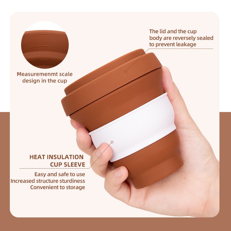 Collapsible Coffee Cup Manufacturer - Custom Heat Resistant Travel Coffee Cup
