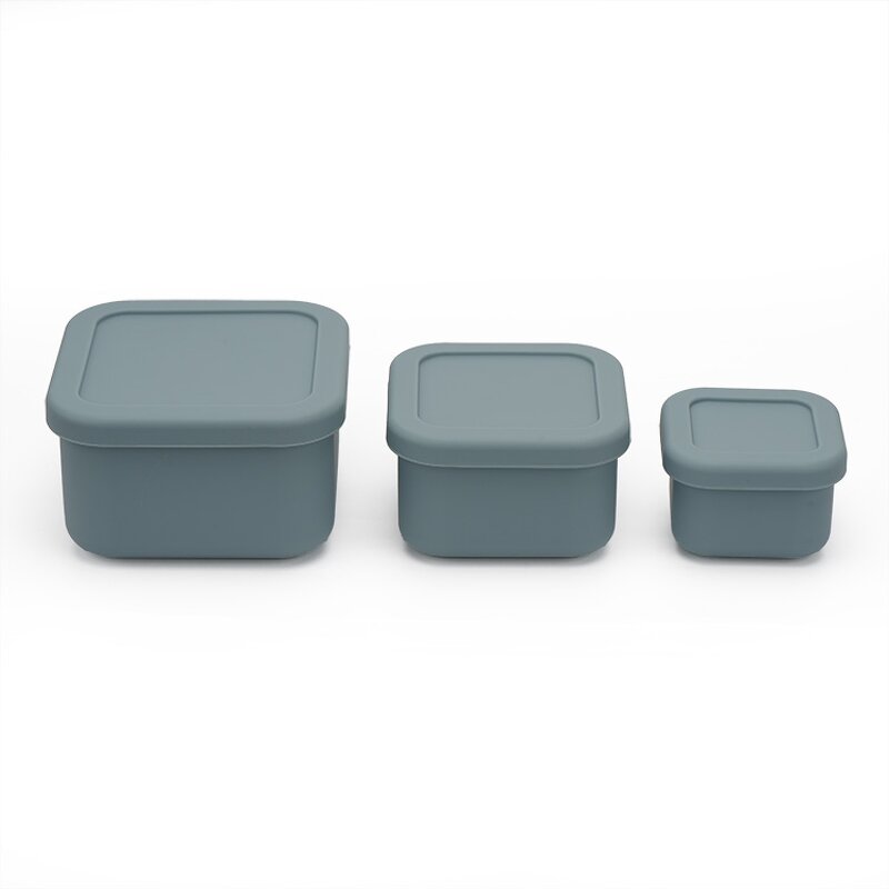 Silicone Lunch Box Manufacturer - Custom 3 in 1 Leak Proof Bento Box