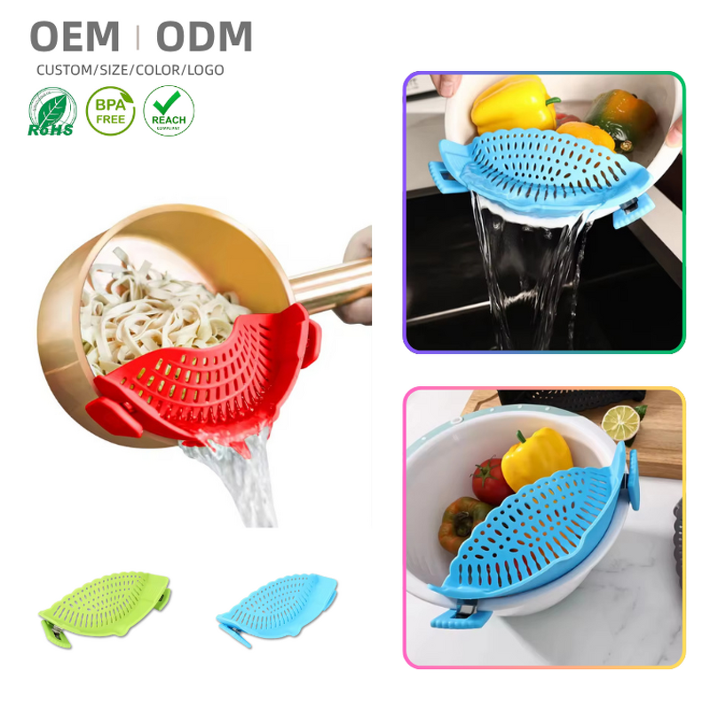 Silicone Colander Manufacturer - Kitchen Draining Basket Vegetable Strainer