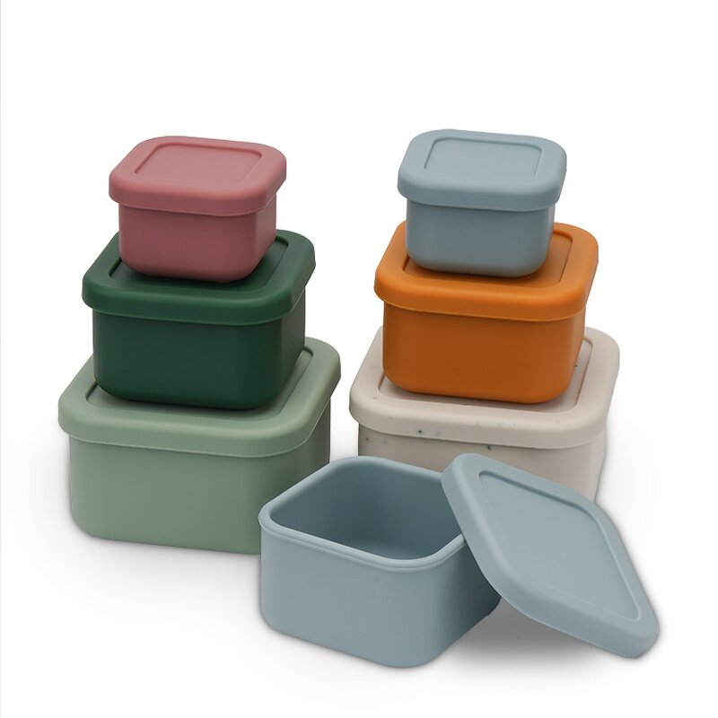 Silicone Lunch Box Manufacturer - Custom 3 in 1 Leak Proof Bento Box