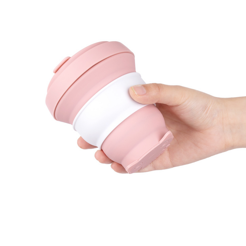 Portable Silicone Cup Manufacturer - Custom Anti-Fall Travel Water Cup Gift