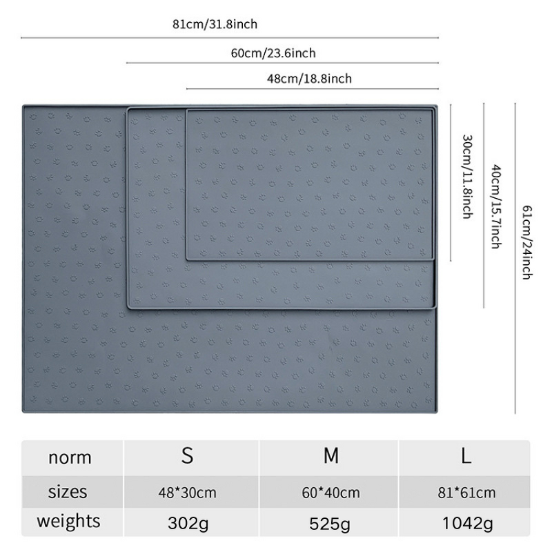 Silicone Pet Feeding Mat Manufacturer - Custom Waterproof Spillproof Placemat