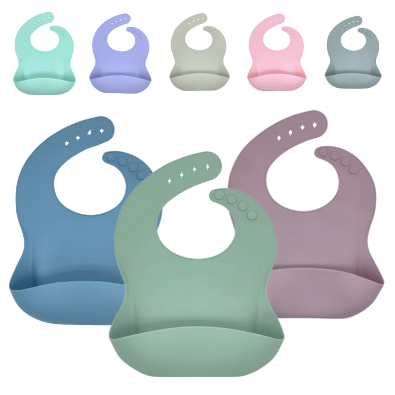 Silicone Baby Bib Manufacturer - Custom Logo Waterproof BPA Free Bib