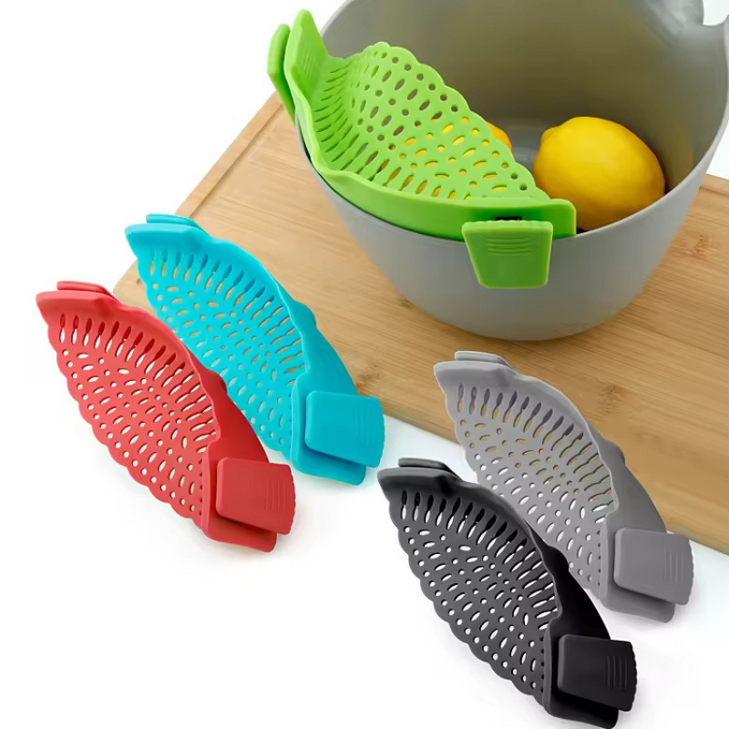 Silicone Colander Manufacturer - Adjustable Clip-on Strainer for Kitchen