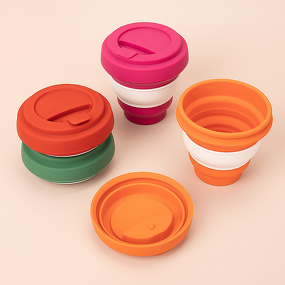Portable Silicone Cup Manufacturer - Custom Anti-Fall Travel Water Cup Gift