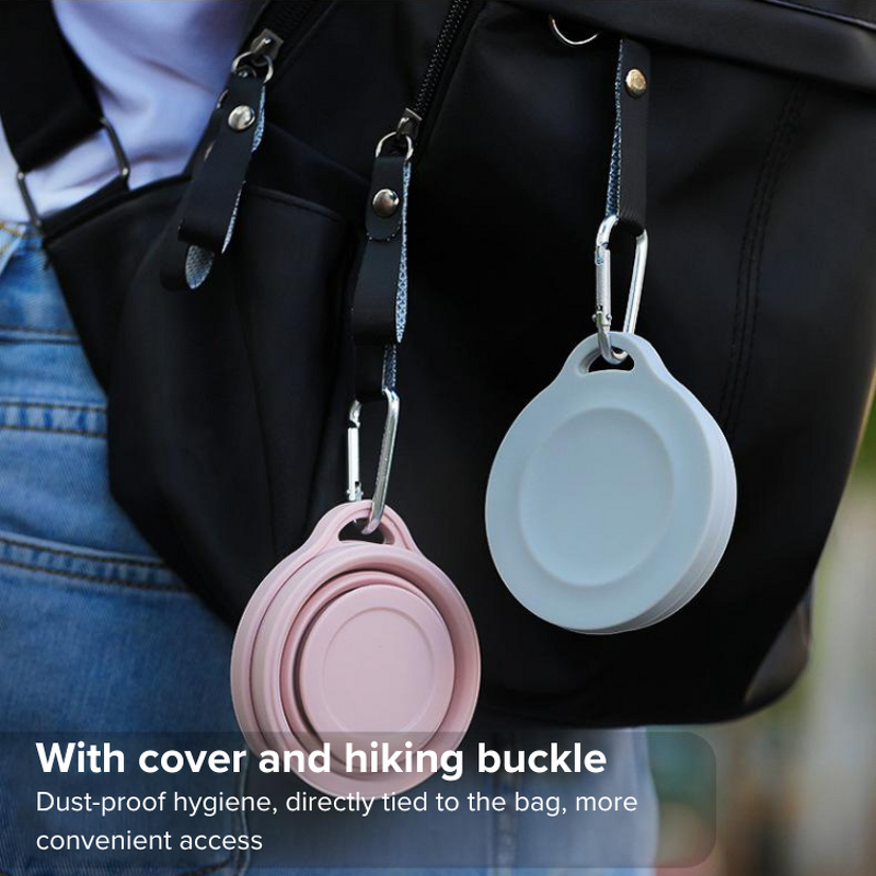 Travel Coffee Mug Manufacturer - OEM Silicone Foldable Cup with Carabiner