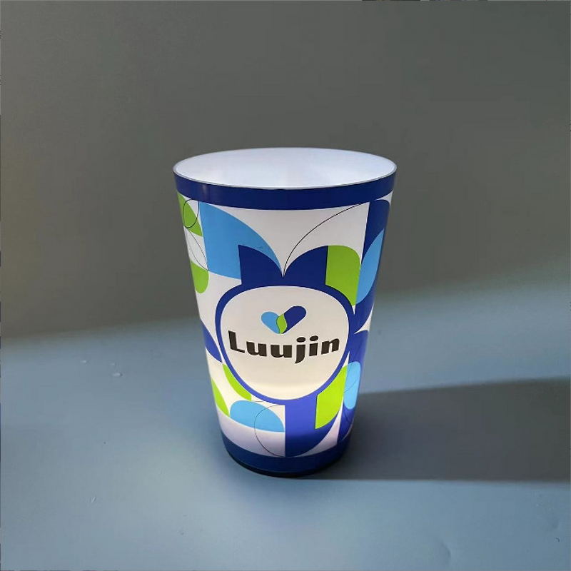 LED Luminous Disposable Cup Factory - PS Material 6-12 Hours Thermal Insulation Party Props