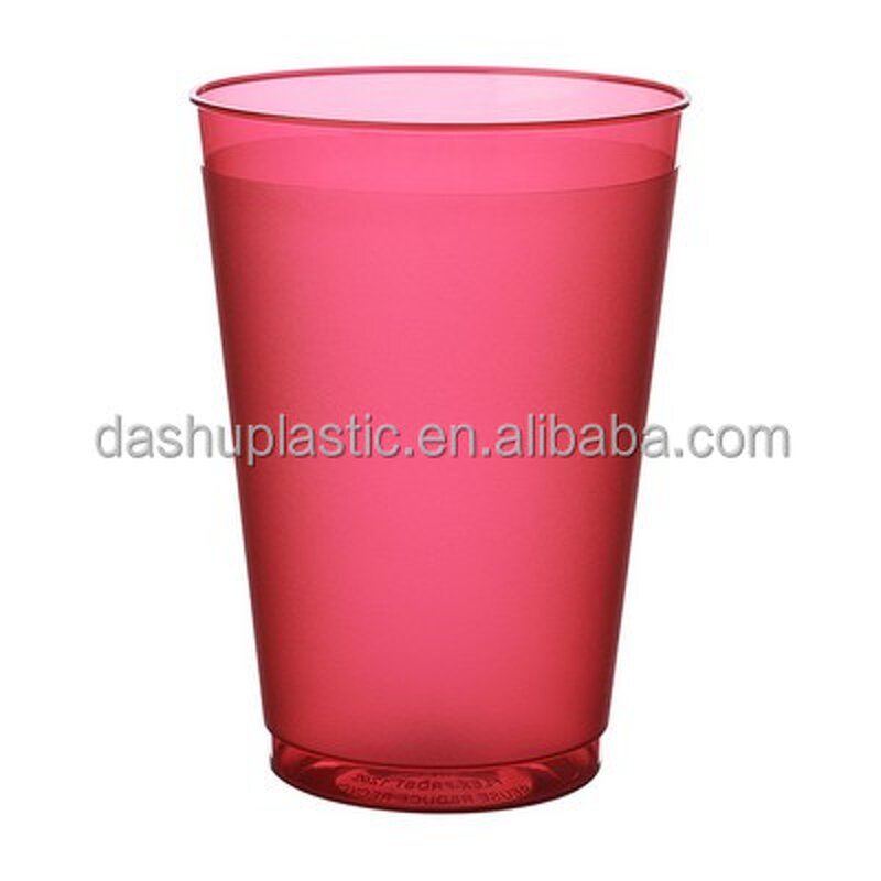 PP Reusable Stadium Cups Factory - 20oz Frosted Custom Logo Silk Screen Printed