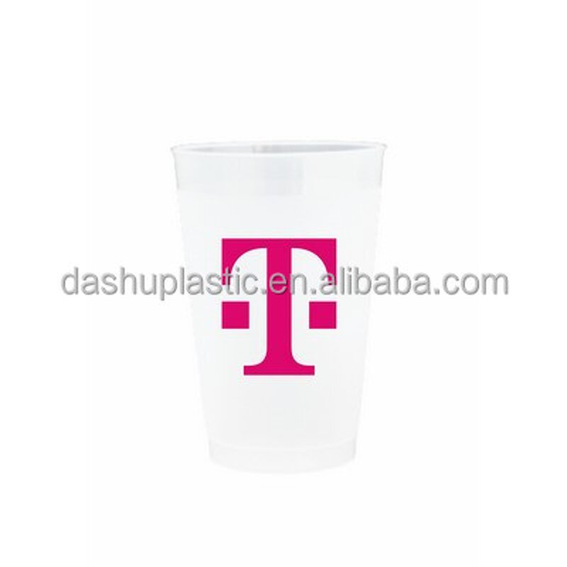 PP Reusable Stadium Cups Factory - 20oz Frosted Custom Logo Silk Screen Printed
