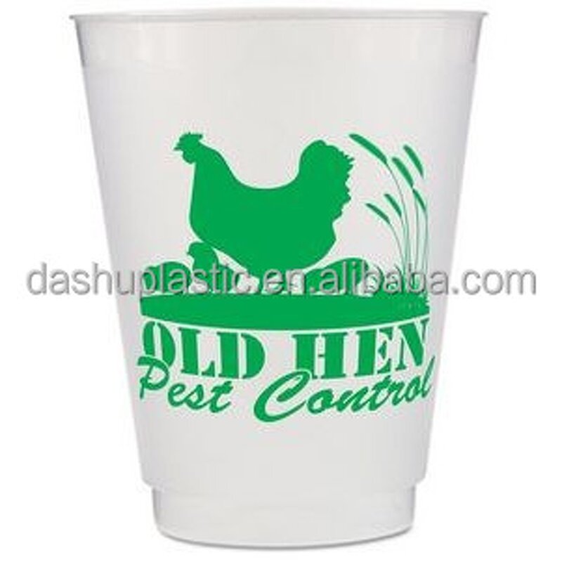 PP Frosted Plastic Cup Factory - 14oz Custom Logo & Lid for Restaurants Weddings
