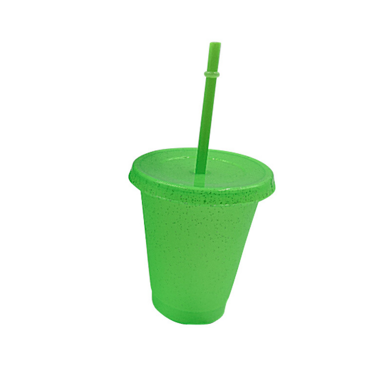Creative Water Cup Manufacturer - Summer Fluorescent Green Straw Multi-Spec Direct Drinking