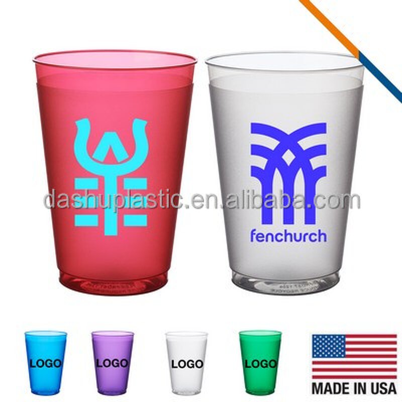 PP Reusable Plastic Cup Manufacturer - 12oz Frosted Custom Logo for Outdoor Parties