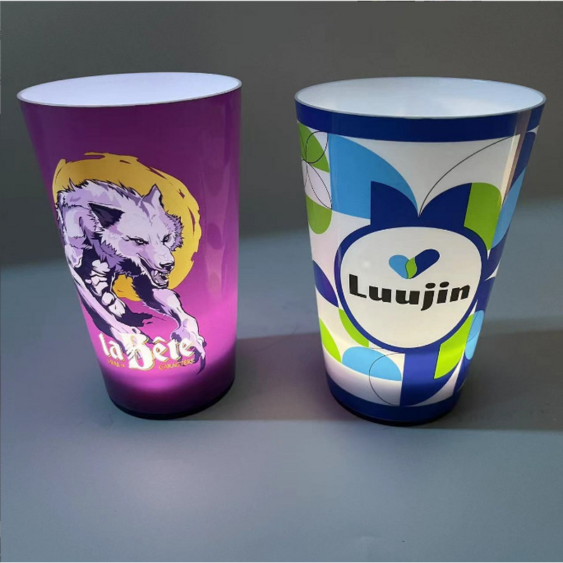 LED Luminous Disposable Cup Factory - PS Material 6-12 Hours Thermal Insulation Party Props