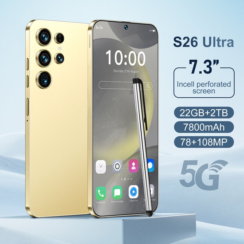 S26 Ultra Smartphone Factory - 5G Android 22GB+2TB 108MP 100W OEM/ODM Custom