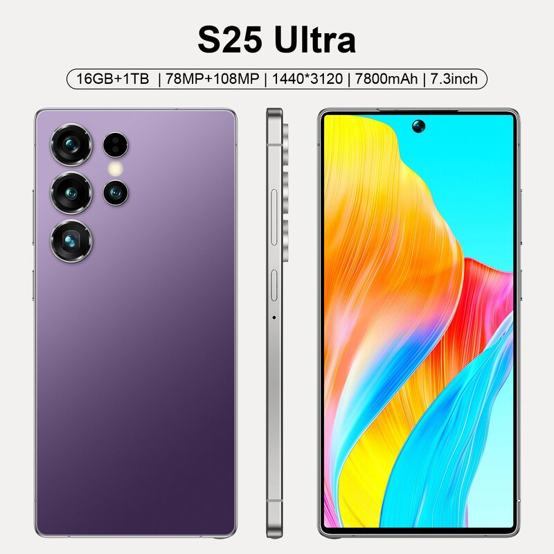 S25 Ultra 5G Smartphone Factory - 7.3in 16GB+1TB Deca Core Built-in Pen OEM