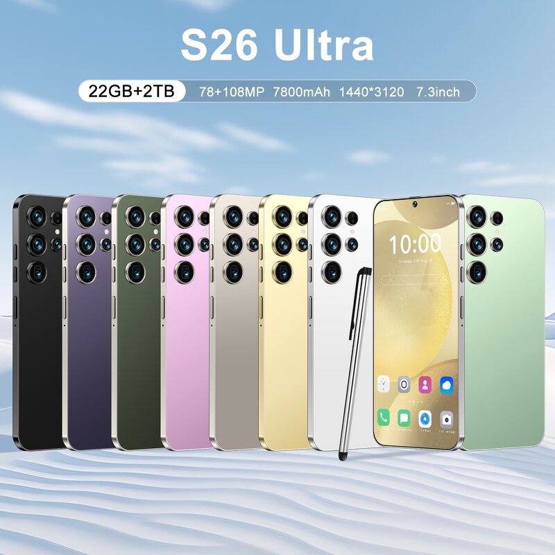S26 Ultra Smartphone Factory - 5G Android 22GB+2TB 108MP 100W OEM/ODM Custom