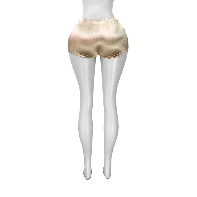 Women Shorts Manufacturer - Hot Selling High Waist Elastic Summer Mini Shorts