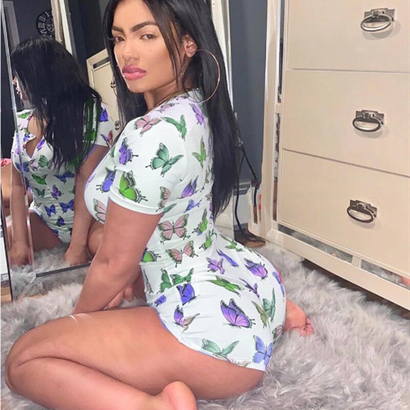 Women Pajama Set Manufacturer - Sexy Plus Size Short Romper Bodycon Sleepwear