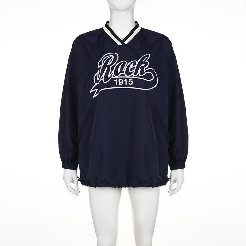 Women T-shirt Dress Manufacturer - Custom Long Sleeve Letter Print Streetwear Dress