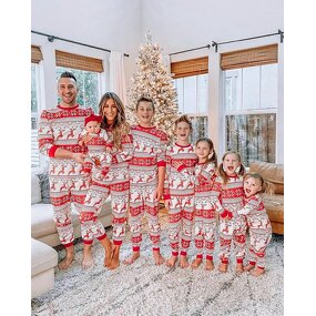 Family Pajamas Set Manufacturer - Wholesale Christmas Striped Matching Sleepwear Set