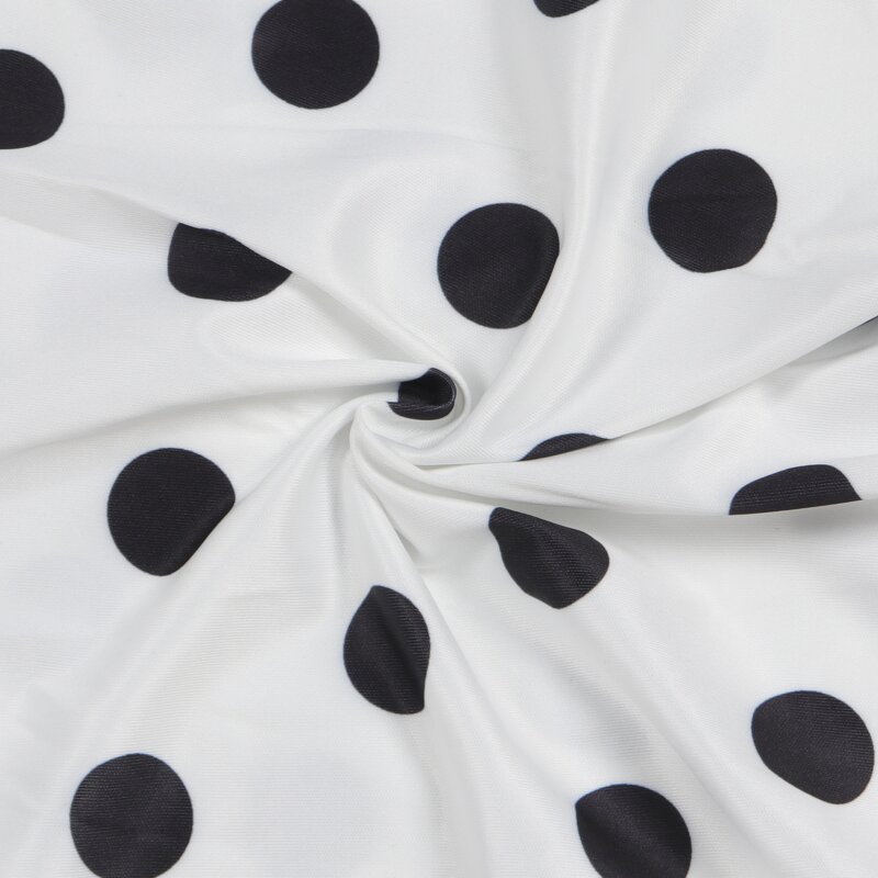 Mini Dress Manufacturer - Custom Cut Out Halter Neck Puffy Dot Dress