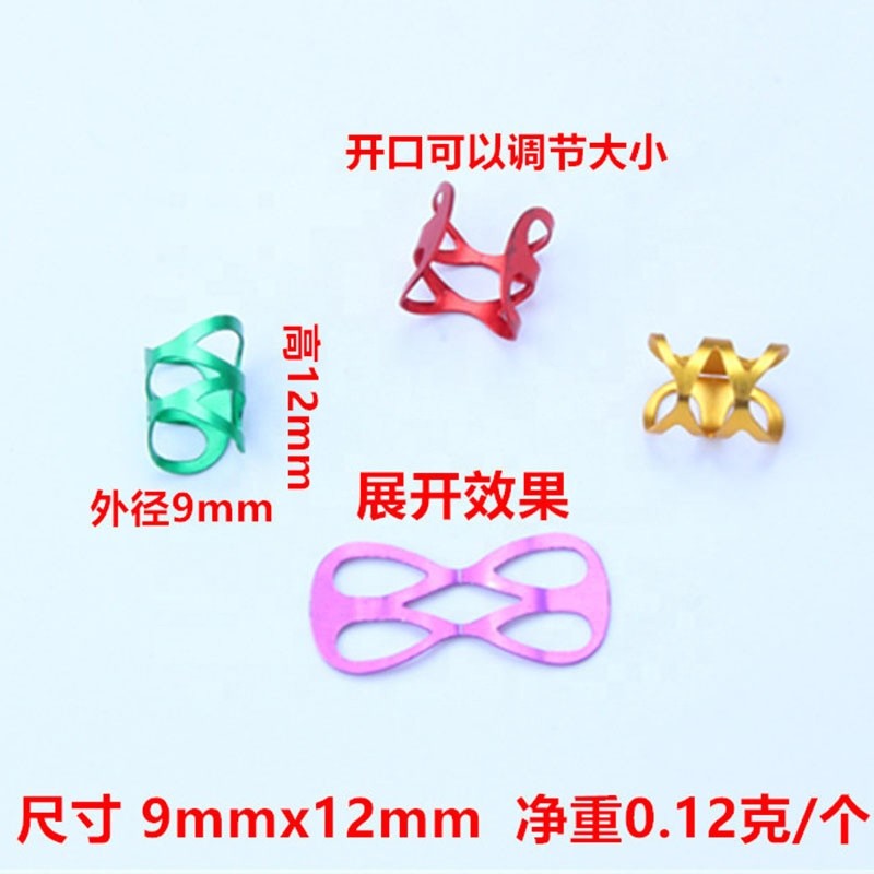 Hot Sale Beauty Metal Hair Coils Rings Dreadlocks Hair Braid Cuff for Synthetic Braid Hair Decoration Accessories