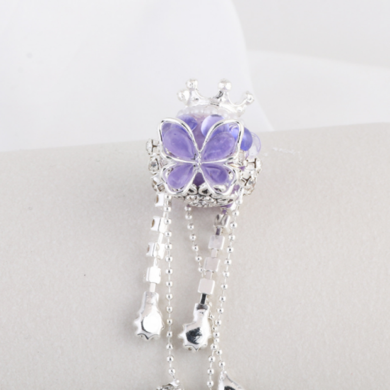 Butterfly Crown With Rhinestone Chain Ball Beads for Pen DIY Phone Necklace Keychain Accessories