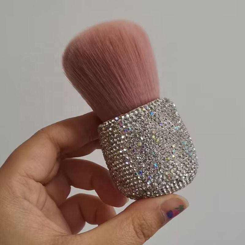 Wholesale Diamond Handle Nail Dust Brush Bling Makeup Brushes Tool Manicure Dusting Brush Nail Suppliers