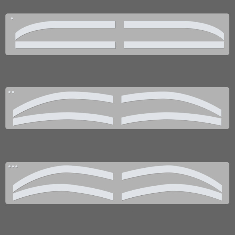 Eyebrow Shaping Tools Microblading DIY Eye Brow Guide Shaping Silicone Auxiliary Stickers Silicone Brow Shape Tape