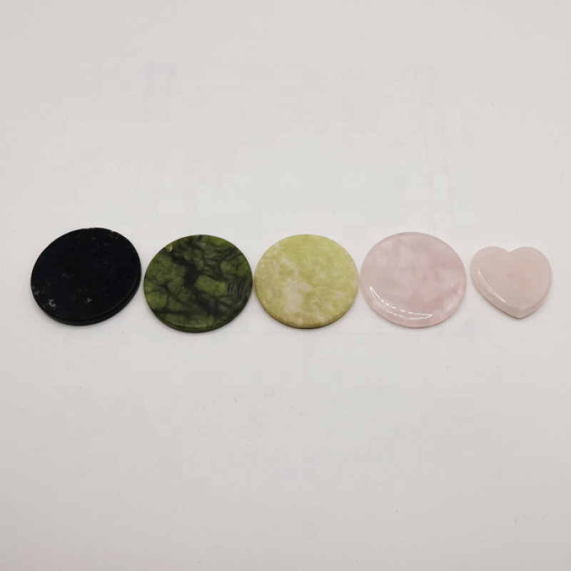 Natural pink Jade Stone for Eyelash Extension Lash Glue Holder Adhesive Pallet Lash Tile