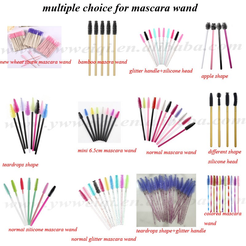 Disposable 50pcs Per Pack Lash Spoolie Mascara Wand Tubes Eyelash Cleaning Brushes Eyelash Brush Lash Applicator