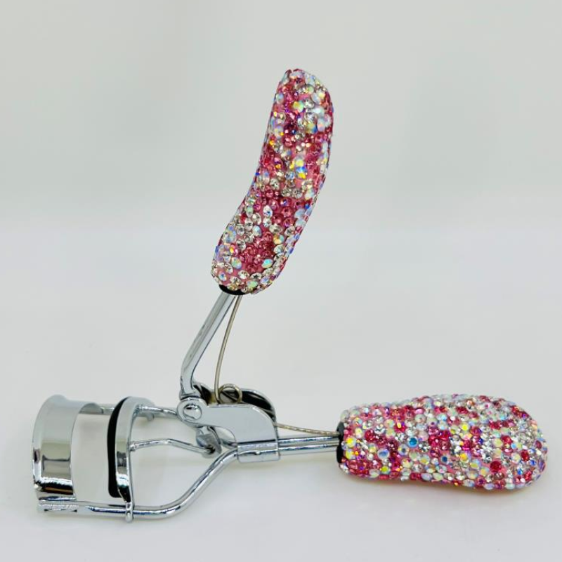 Luxury Diamond Shining Eyelash Curler Bling Rhinestone Makeup Tools Lash Curler