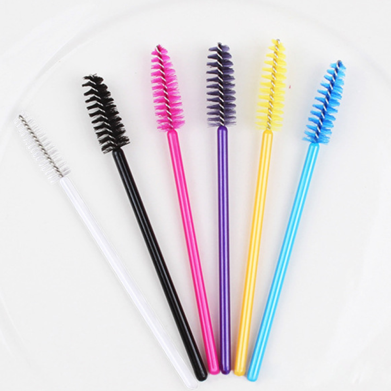 Disposable 50pcs Per Pack Lash Spoolie Mascara Wand Tubes Eyelash Cleaning Brushes Eyelash Brush Lash Applicator