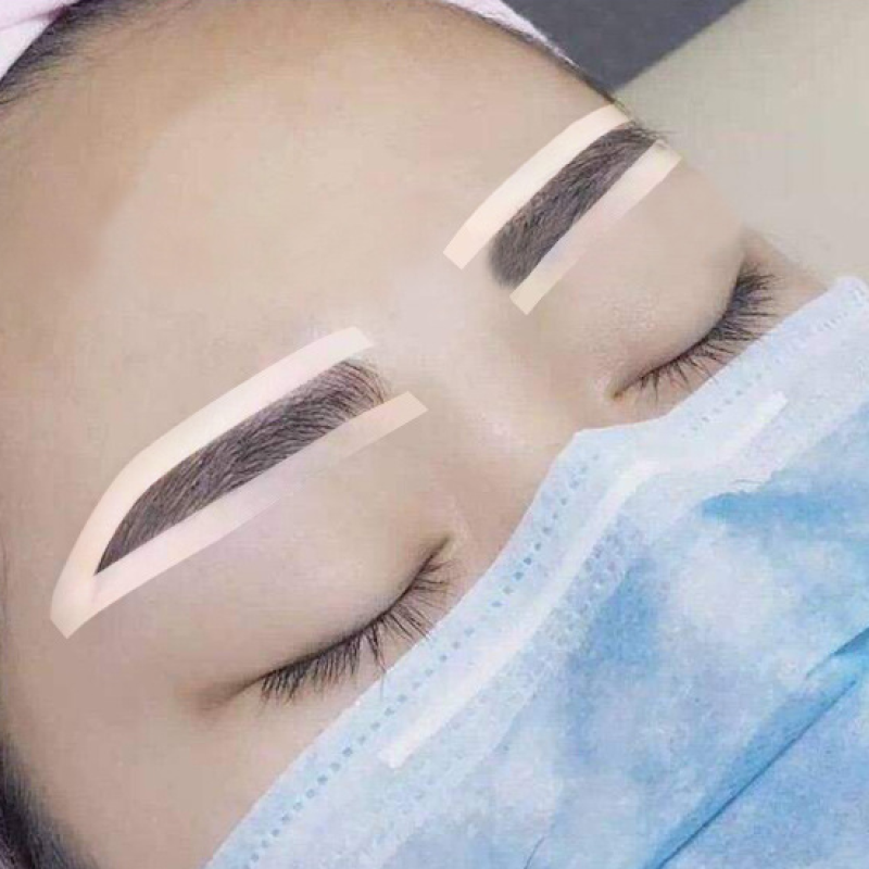 Eyebrow Shaping Tools Microblading DIY Eye Brow Guide Shaping Silicone Auxiliary Stickers Silicone Brow Shape Tape