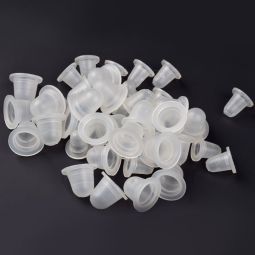 100pcs Disposable Microblading Supplies Tools Soft Silicone Pigment Ink Cup Permanent Makeup Ink Cap