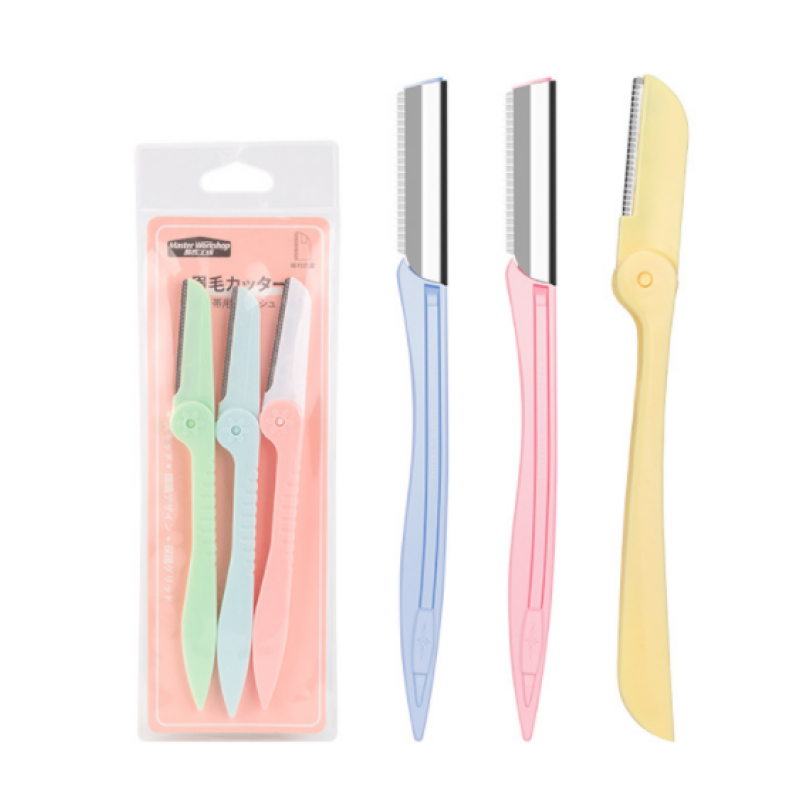 Wholesale Eyebrow Trimmer Shaper Eyebrow razor Shaver Dermaplaning Shaving Tool With Cover for Men Girls