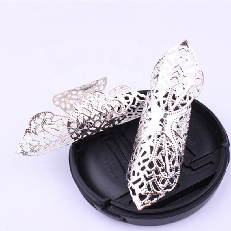 Wholesale Gold Silver Hollow-out Dreadlocks Hair Braid Cuff Hair Beads for Synthetic Braid Hair Decoration Accessories