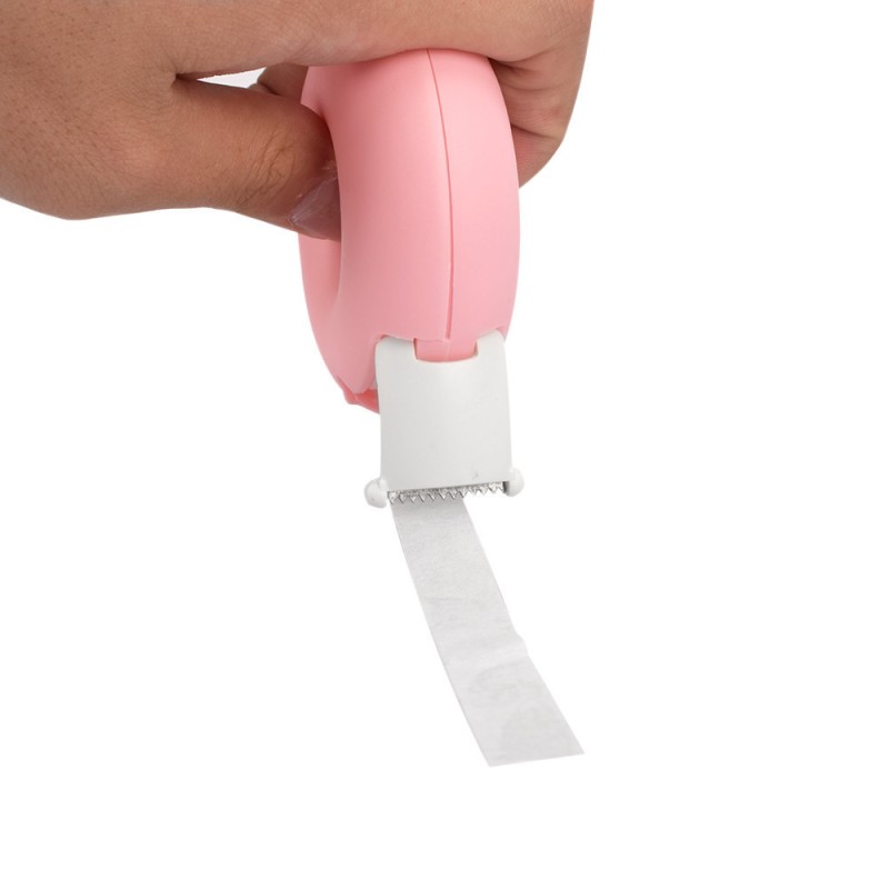 Cute pink Heart Shape Donut Eyelash Extension Tape Dispenser Lash Tape Cutter