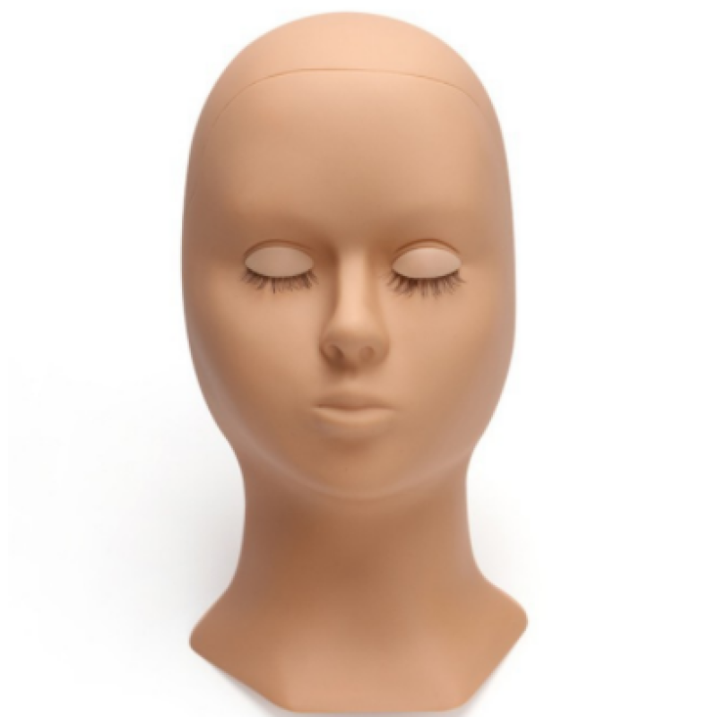 Silicone Training Head Eyelash Extension Practice Model Dummy Lash Mannequin Head Doll
