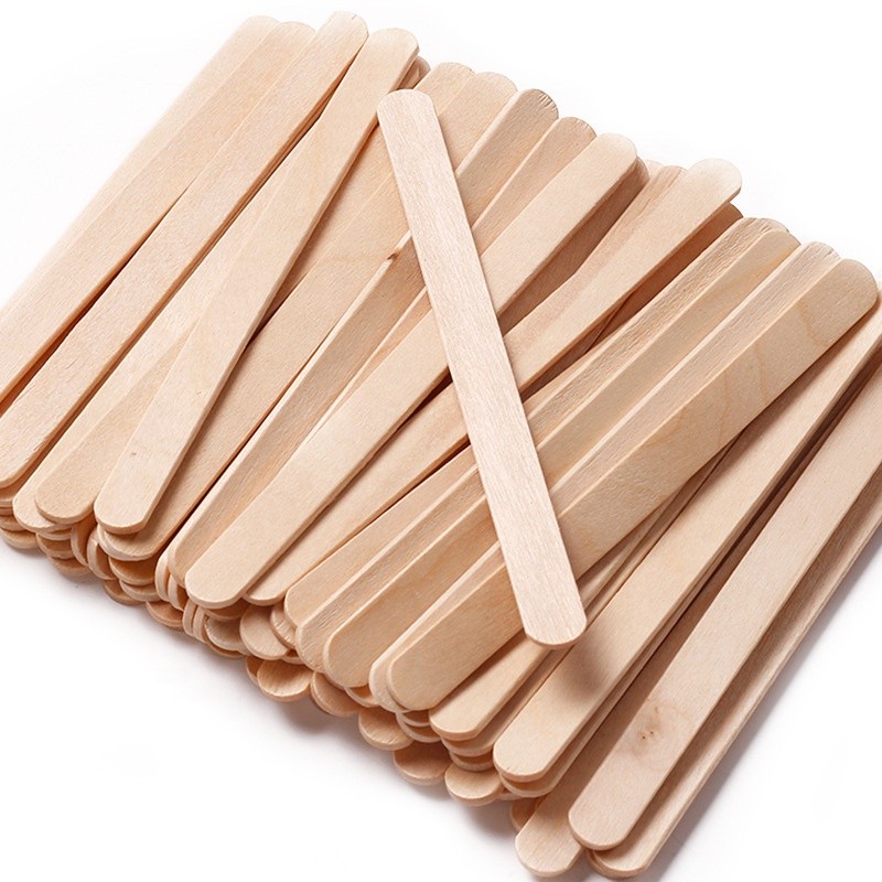 Wholesale Wood Wax Stick Wooden Applicator Wax Face Sticks Cream Tongue Depressor Hair Removal Tool Eyebrows Sticks