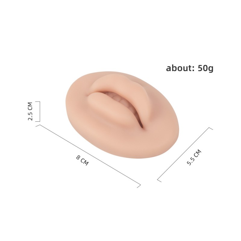 3D Permanent Makeup Tattoo Microblading Lips Silicone Practice Skin for Lip Reusable Box Package