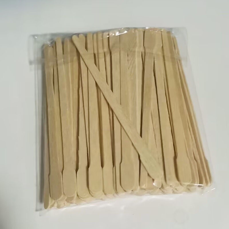 Wholesale Eyebrows Sticks Wood Wax Stick Wooden Applicator Wax Face Sticks Hair Removal Tool