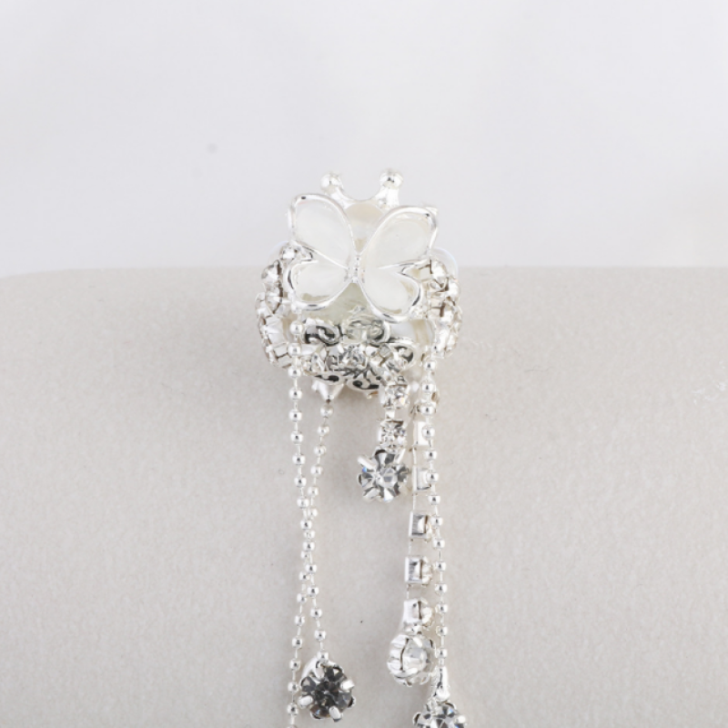 Butterfly Crown With Rhinestone Chain Ball Beads for Pen DIY Phone Necklace Keychain Accessories