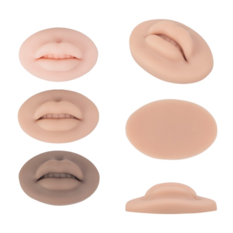 3D Permanent Makeup Tattoo Microblading Lips Silicone Practice Skin for Lip Reusable Box Package