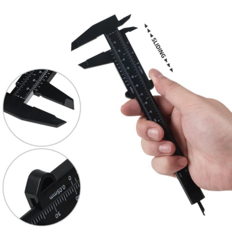 Permanent Makeup Accessories Microblading Eyebrow Measuring Tools Plastic Vernier Caliper Ruler Eyebrow Ruler Stencils