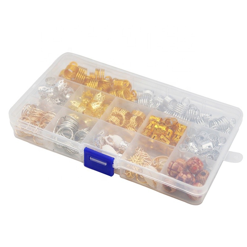 Wholesale Braiding Hair Rings 20 Style Mixed Jewelry for Braiding Hair Dreadlock Jewelry Hair Beads Braid Accessories