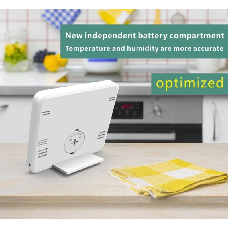 Pink Digital Hygrometer Thermometer Alarmed Clock for Eyelash Extension Beauty Salon Use