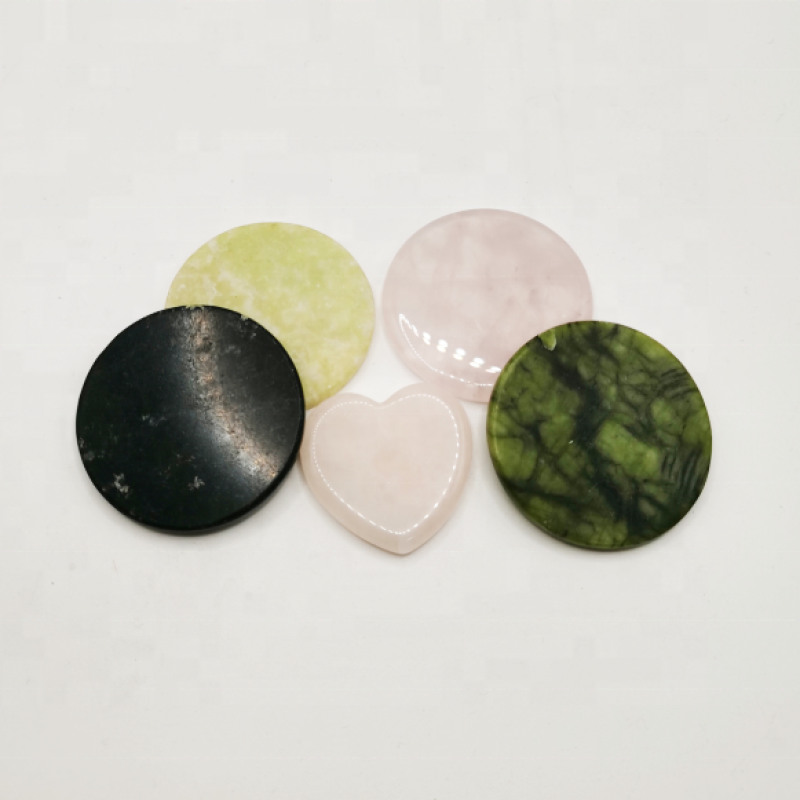 Natural pink Jade Stone for Eyelash Extension Lash Glue Holder Adhesive Pallet Lash Tile